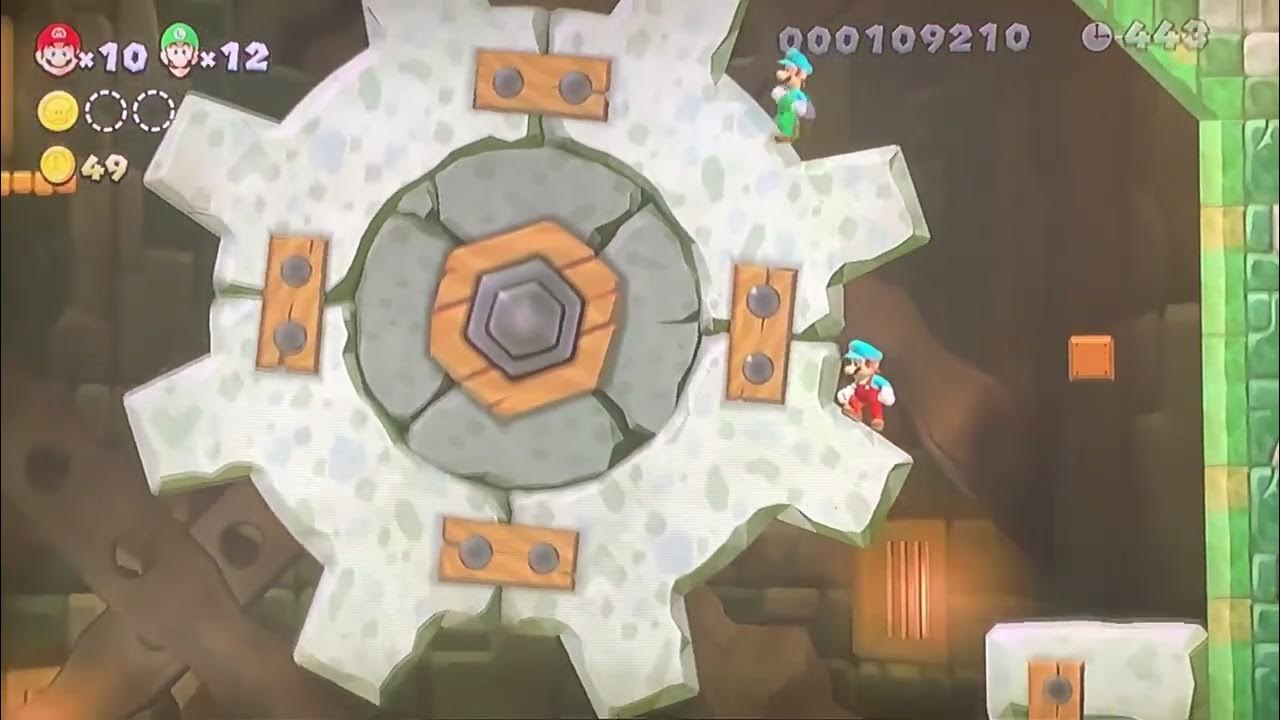 New Super Mario Bros.U CrushingCogs Tower (2 player) YouTube
