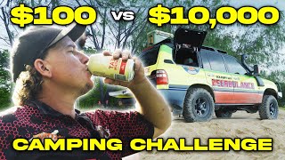 $100 vs $10,000 BUDGET CAMPING CHALLENGE - Sick Puppy 4x4