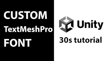 Свой шрифт TextMeshPro Unity [TMP]