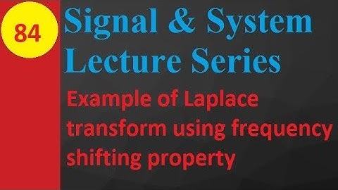 Frequency Shifting Property in Laplace Transform: Step-by-Step Example