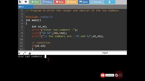 If statement demostration ! Check number is greater or smaller in C ? #cprogramming #program #shorts