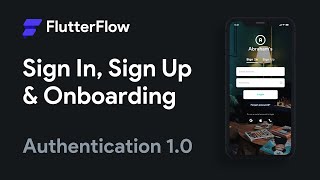 How to setup Sign In & Sign Up Process in Flutterflow.