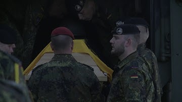 Žuvęs Vokietijos karys išlydėtas paskutinei kelionei namo