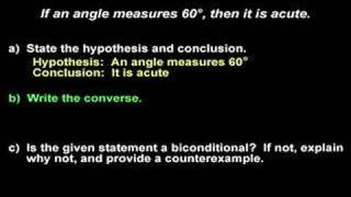 Conditional Statements - Converse and Biconditional