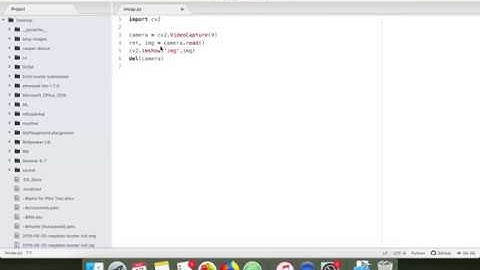 How to resolve OpenCV: Cannot use FaceTime HD Camera OpenCV: camera failed to properly initialize!