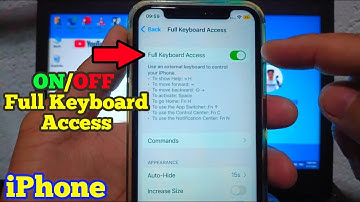 How to Turn ON or OFF Full Keyboard Access on iPhone X