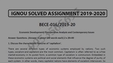 BECE-16 Solved Assignment 2019-20