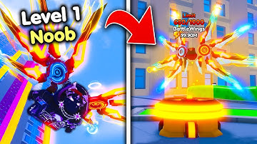 Opnieuw beginnen als NOOB met OP WINGS in Climb And Jump Tower! (Roblox)