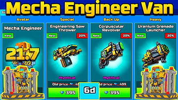 Mecha Engineer Traders Van Damage Test (UraniumGrenade Launcher/Corpuscular Revolver) - Pixel Gun 3D