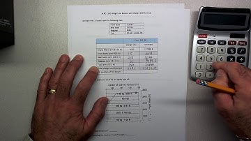 AERO 2230 Weight & Balance Calculation Video