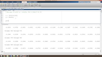 MATLAB 5 big vectors and plotting