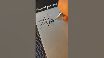 Prathamesh Signature letter P | P letter sign style #personalstyle #calligraphy #signaturestyle