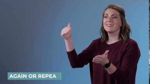 Learn How to Sign Again or Repeat in ASL | LearnHowToSign