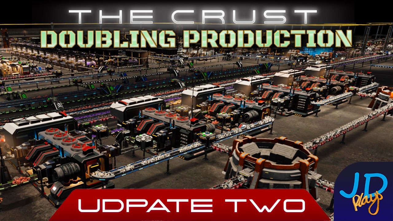 Crust Build Layouts Doubling Production 🌕 The Crust Update 2 🚀 Ep16 👨🚀 Lets Play, Tutorial ...