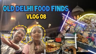 OLD DELHI FOOD VLOG | VLOG 08| BARSHA'S VLOGS | JAMA MASJID FOOD FINDS | TRAVEL N FOOD WITH CHACHU