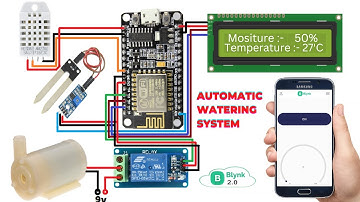 Smart Irrigation System Using ESP8266 | New Blynk App