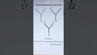 Find the Missing Number in this Y Puzzle.