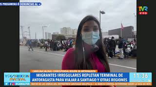 Carolina Salinas en directo desde el terminal de buses de Antofagasta
