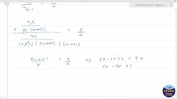 XIBINOQ069 _ For a positive integer (1+1/x)^nis expanded in increasing powers of x. If three