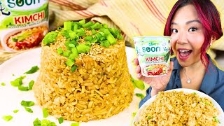 Got 5 Minutes? Make CUP RAMEN FRIED RICE 🍜🍚 (Vegan Cup Noodle Fried Rice Recipe)