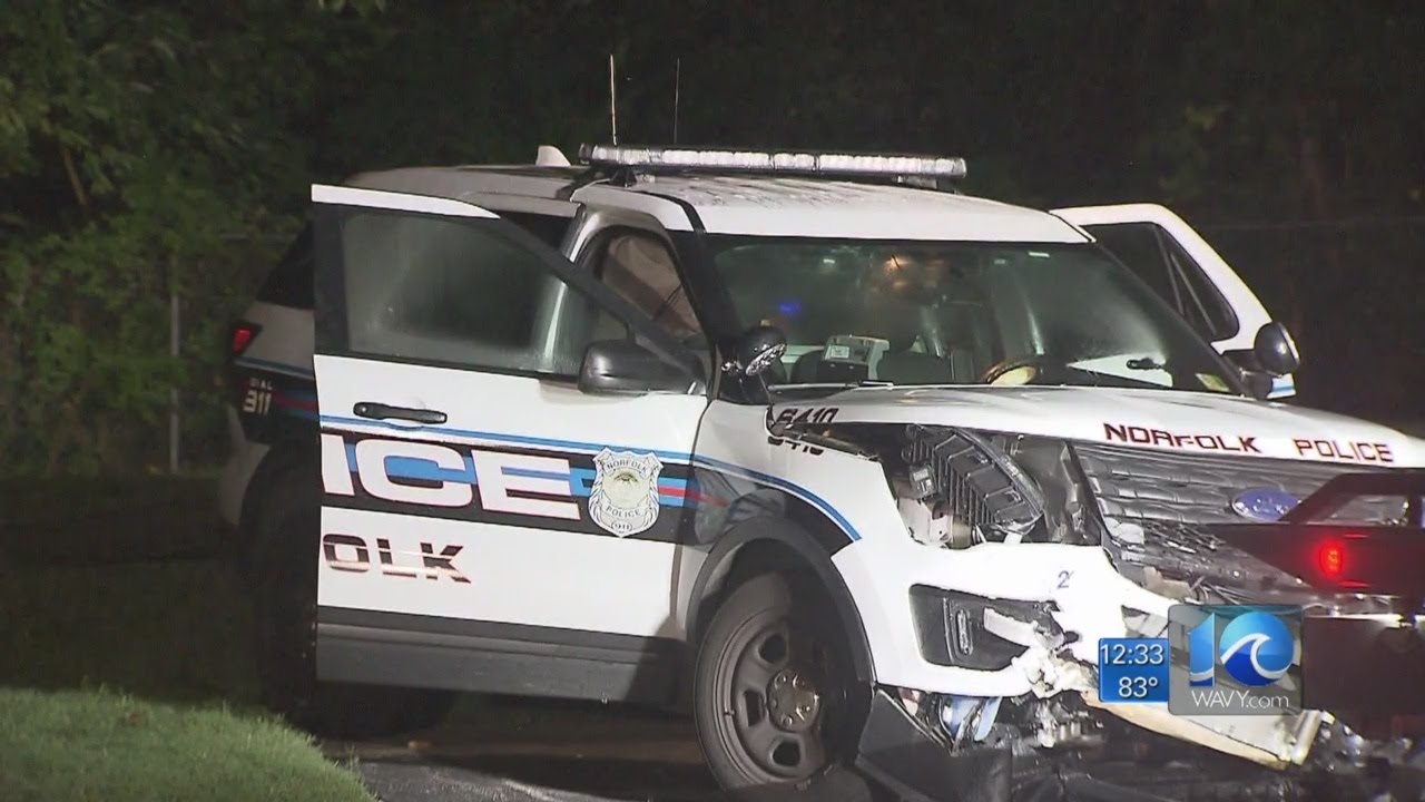 Officer, suspect injured after suspect crashes into police vehicle ...