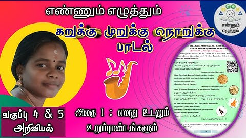 கறுக்கு முறுக்கு நொறுக்கு பாடல் | எண்ணும் எழுத்தும் | வகுப்பு 4 5 | பருவம் 1@PINJUKARANGAL