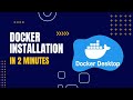 Quick Docker desktop installation
