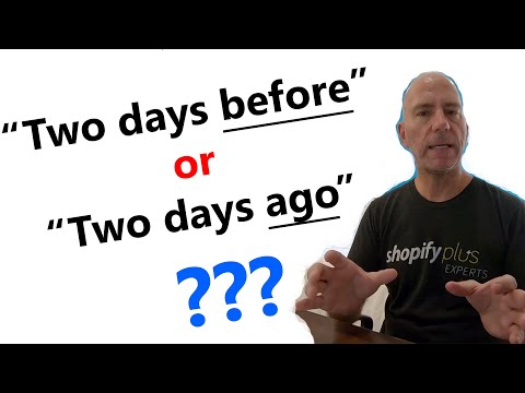 "ago" vs "before" - What&rsquo;s the difference? | GRAMMAR LESSON IN SLOW EASY ENGLISH