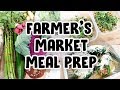 SUMMER FARMER'S MARKET HEALTHY MEAL PREP! 🥦 STUFFED POBLANOS 🌶 MANGO SALSA 🍍 VEGETABLE CURRY