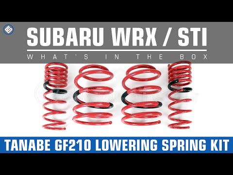 Tanabe Subaru WRX/STI GF210 Lowering Spring Kit- Whats in the Box?