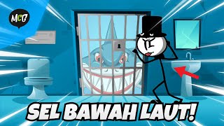 Stickman Kabur Dari Penjara Bawah Laut! - Prison Escape: Stickman Adventure screenshot 5