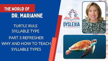Part 3-  Turtle Rule - Syllable Type - Orton Gillingham Model - Dyslexia