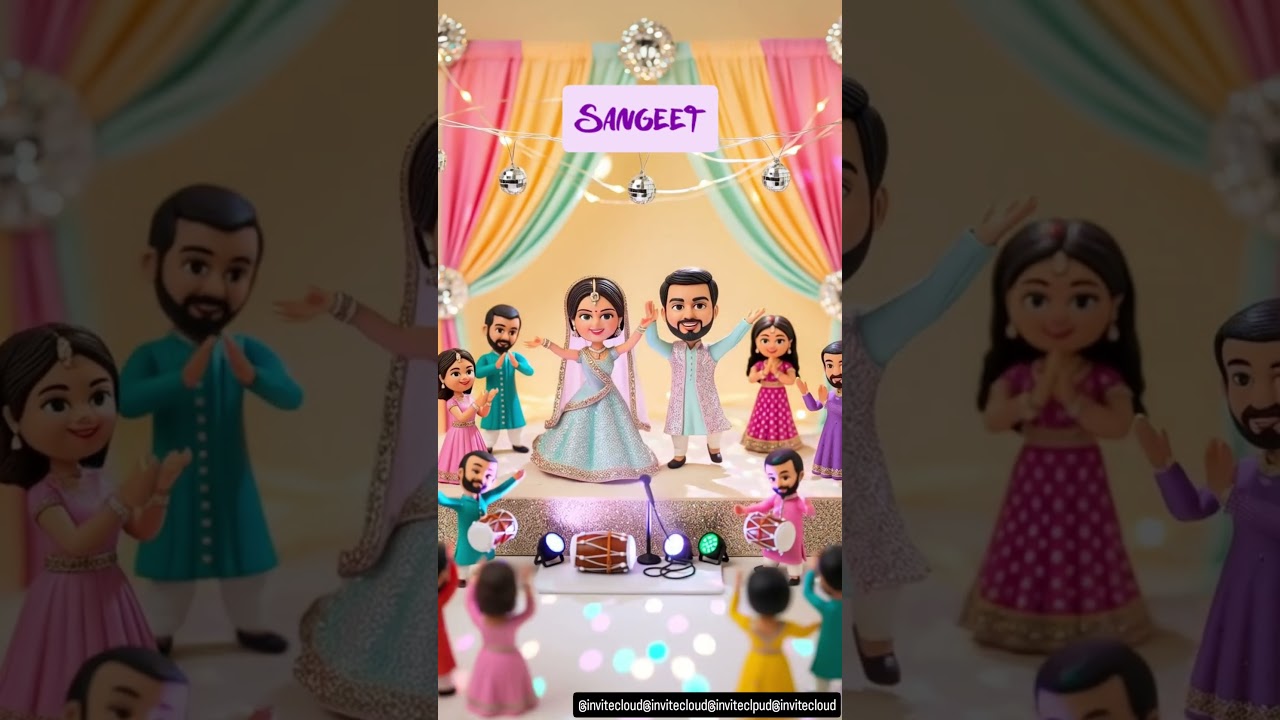 Ai miniature wedding invite 