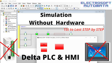 Delta HMI & PLC @ Interfatch without hardware.