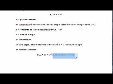 Ley de stefan boltzmann formula