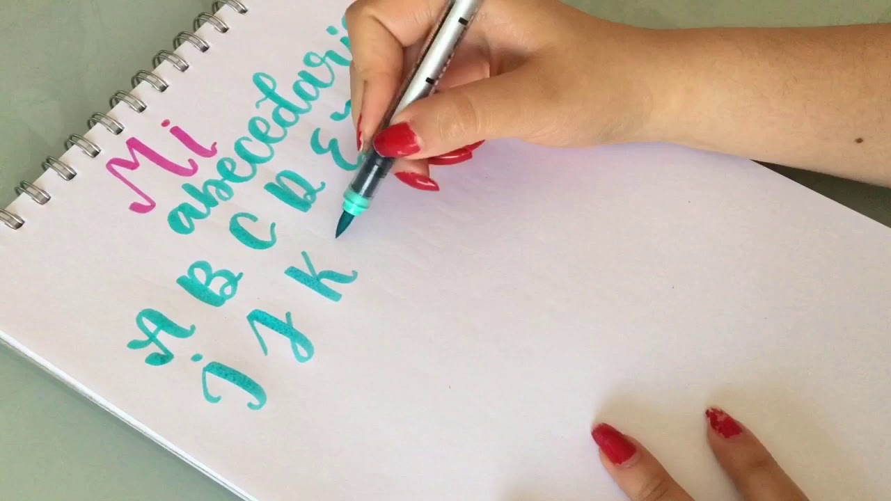 Mi abecedario en mayúsculas para el lettering 👩🏻‍🎨🖍 - YouTube