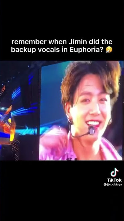 Remember Jungkook’s smile when Jimin did the backup vocals in euphoria?🥺❤️ (cttro)
