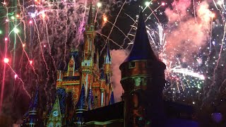 Happily Ever After Fireworks Spectacular. Magic Kingdom. I Can Go The Distance/Finale. March 2018.