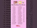 Baby Girl Names From M Letter Beautiful And Trending Names 2025 26