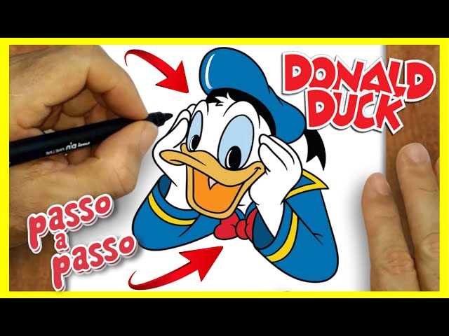 Desenhando o Pato Donald #draw #dibujo #rabisco #desenhos #desenhofaci