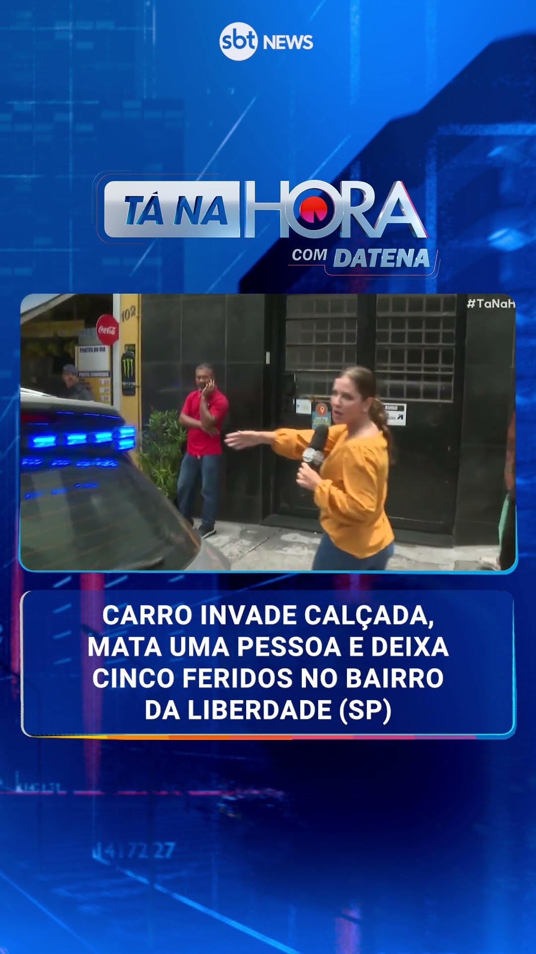 Carro invade calçada, mata uma pessoa e deixa cinco feridos no bairro da Liberdade (SP)