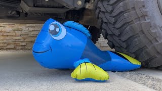 Crushing Crunchy and Soft things by Jeep! Experiment tire crush vs Dory and Barbie