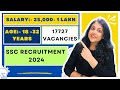 Government Jobs for Graduates | SSC CGL 2024 notification out | 17727 Vacancies | Complete Details