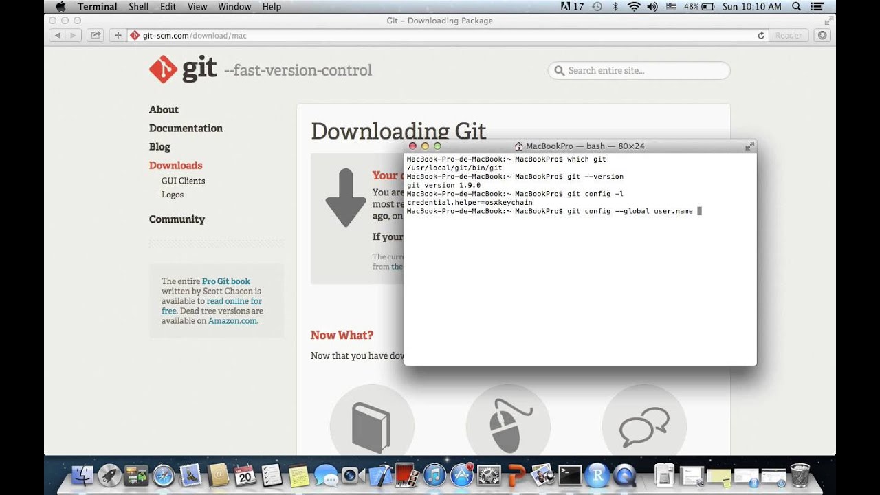 How To Download And Install Git On Mac Youtube