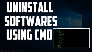 how to uninstall any programs/softwares using cmd