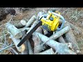 Battery powered chainsaw made from Junk