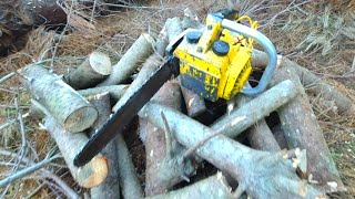 Battery powered chainsaw made from Junk