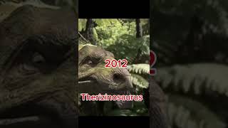 Evolution of Therizinosaurus (2002-2022) #evolution #dinosaur #jurassicworld
