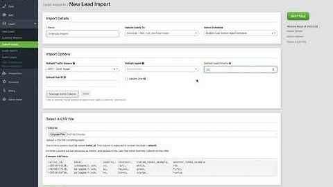 TD V2.1 - Scheduler/Lead Import