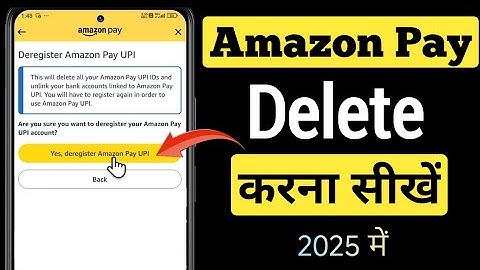 How to Delete link bank account in Amazon pay UPI | Remove amazon pay | Amazon Pay Deregister